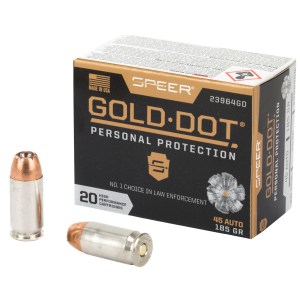 Speer Ammunition .45 ACP 185 Grain HP (20 Round Box)