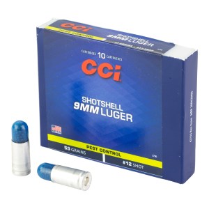 CCI Ammunition 9mm Shot (10 Round Box)