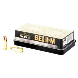 Belom 9mm 124 Grain FMJ (50 Round Box)