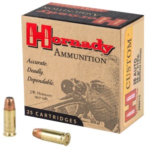 Hornady .25 ACP 35 Grain JHP (25 Round Box)