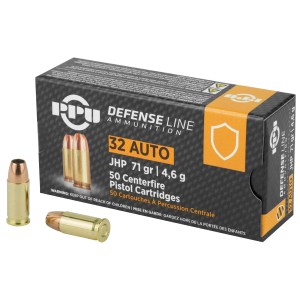 Prvi Partizan .32 ACP 71 Grain JHP (50 Round Box)