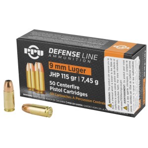 Prvi Partizan 9mm 115 Grain JHP (50 Round Box)