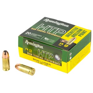 Remington 9mm 115 Grain JHP (20 Round Box)