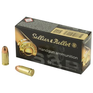 Sellier & Bellot 9mm 115 Grain JHP (50 Round Box)