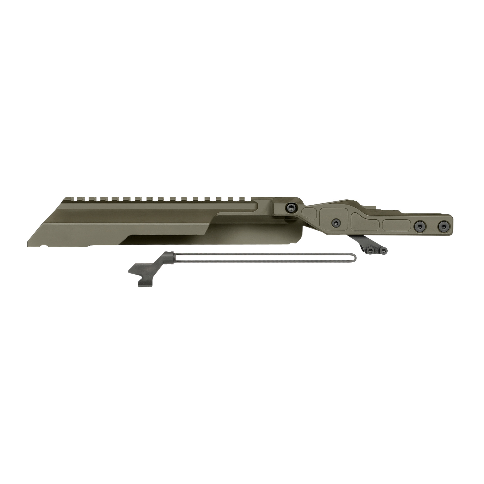 AK ALPHA RAILED TOP COVER OD GREEN